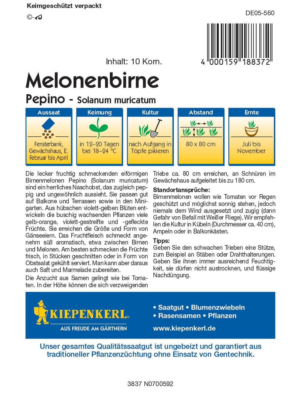  Melonenbirne "Pepino"