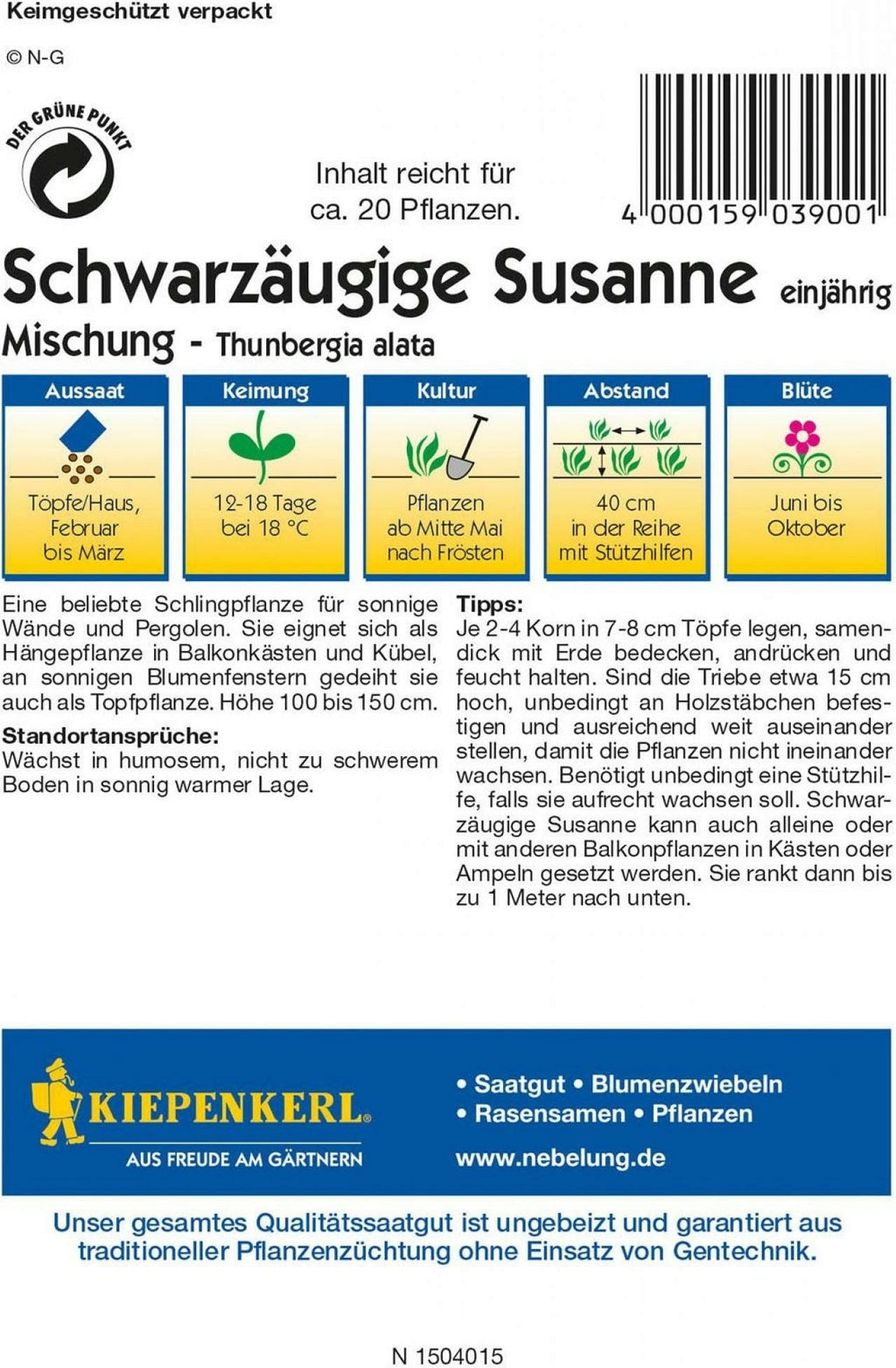  Schwarzäugige Susanne "Mischung"