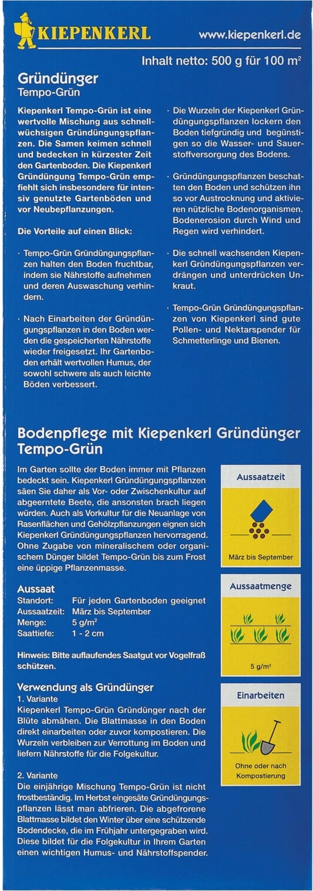  Tempo-Grün, 500 G