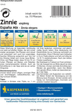  Zinnien "Espana Mix"