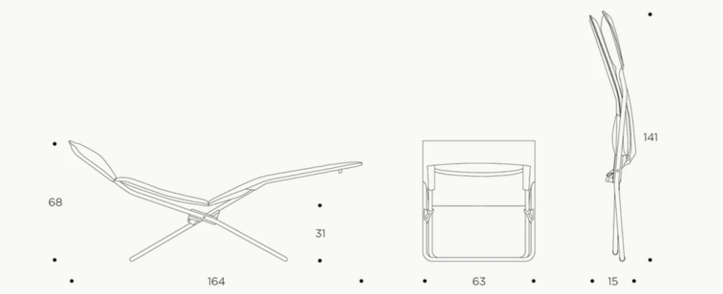 Lafuma BAYANNE Chaiselongue Hedona®, Onyx
