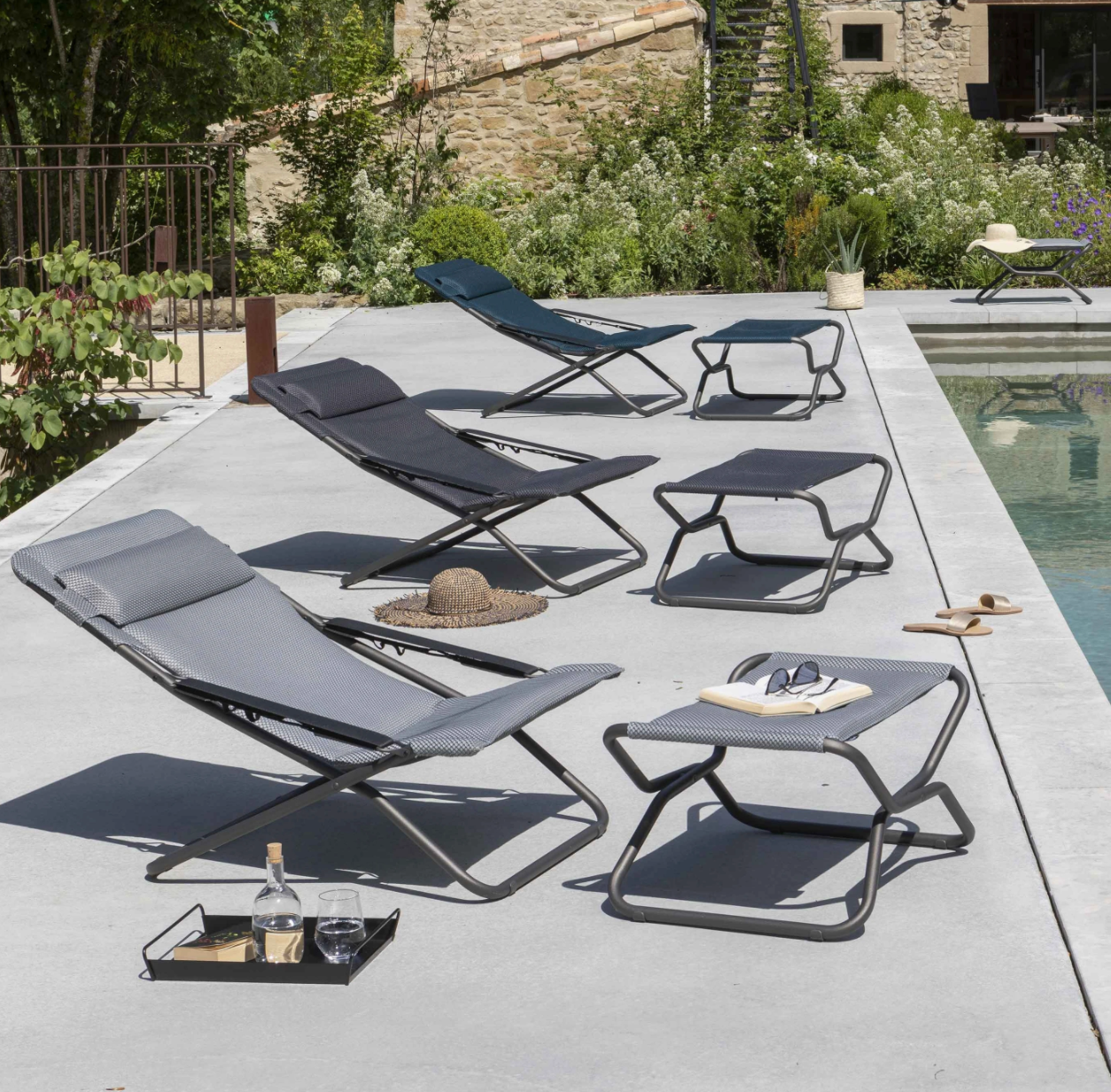 Lafuma TRANSABED Liegestuhl "Be Comfort®", Silver