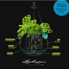 LECHUZA Blumenampel BOLA Color 32, Sandbraun