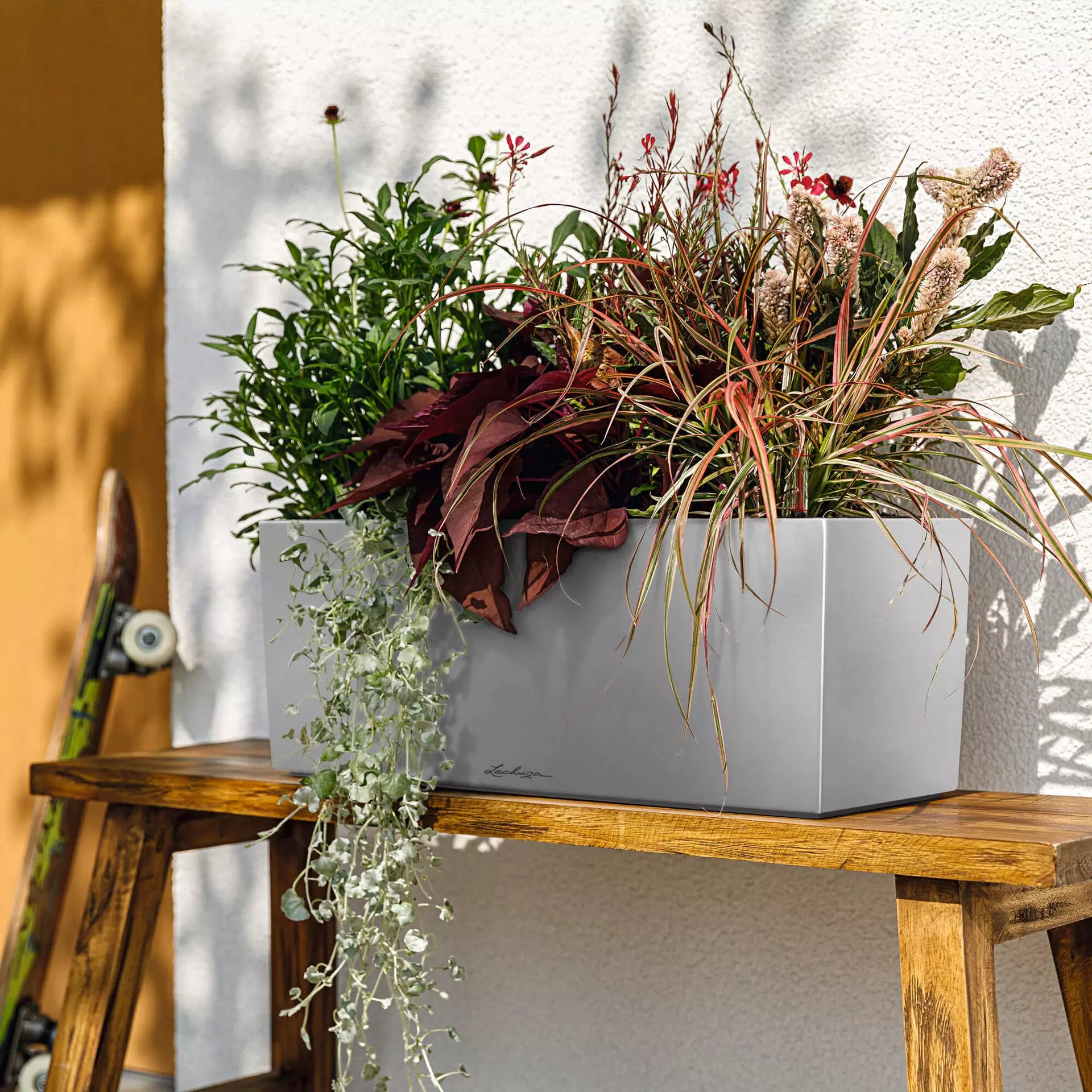 LECHUZA Pflanzgefäß BALCONERA Steel, 50 Cm