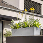 LECHUZA Pflanzgefäß BALCONERA Steel, 50 Cm