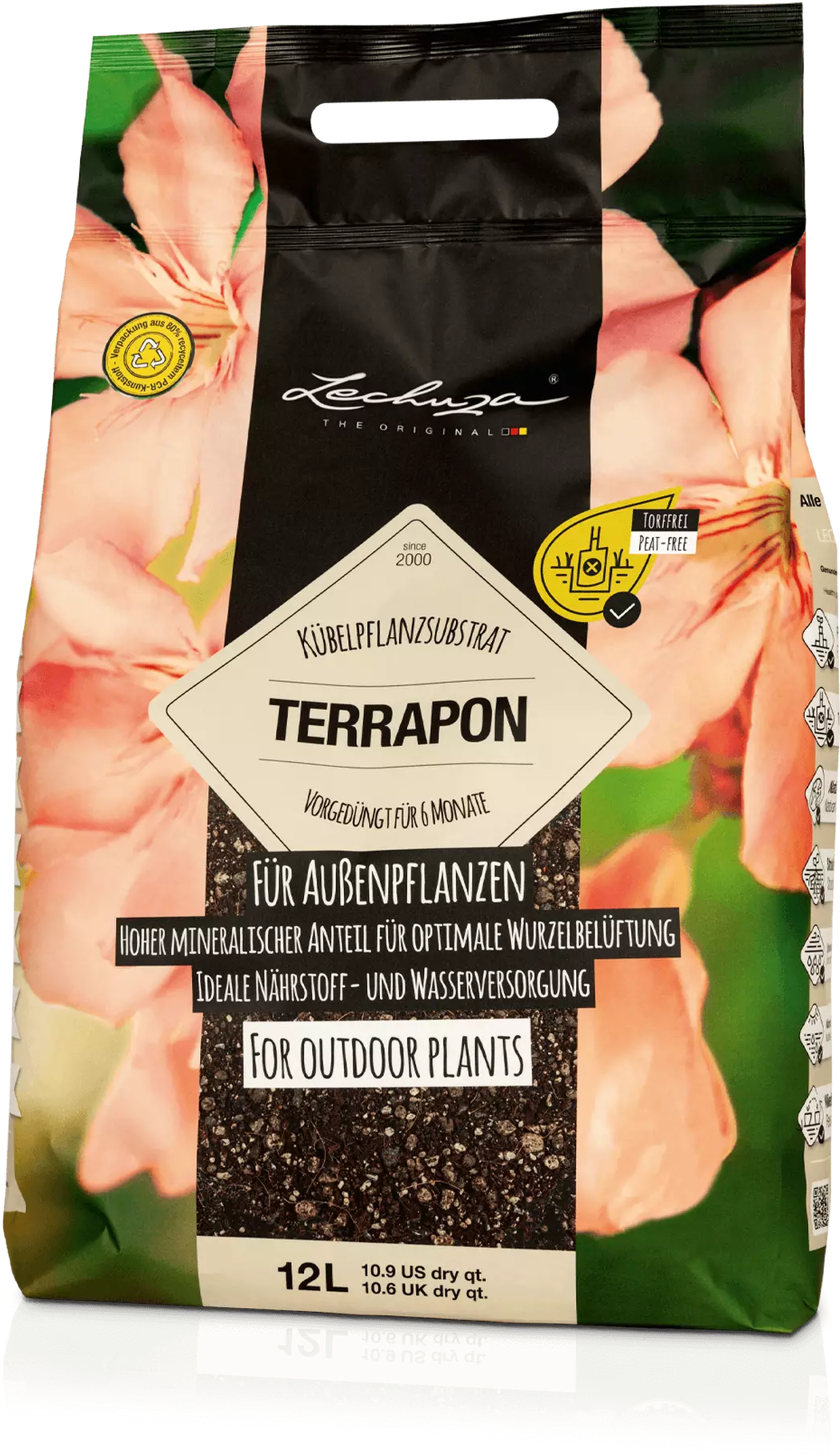 LECHUZA Substrat TERRAPON, 12 Liter