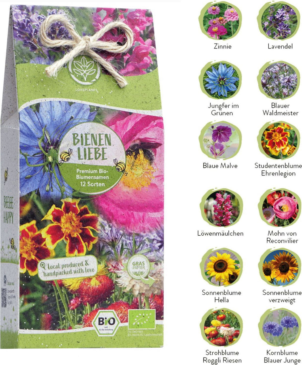  Bio Bienen Blumensamen Set