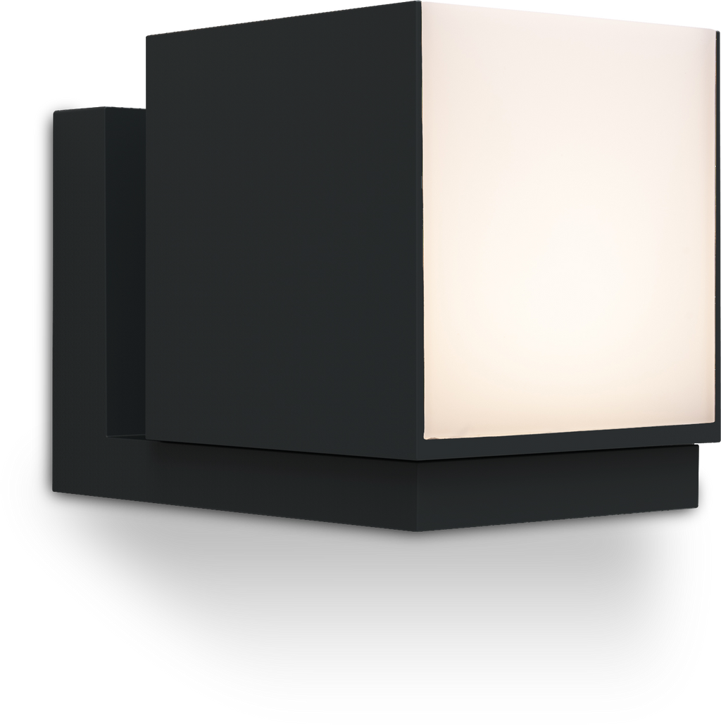  LED-Außenwandleuchte Cuba - 3000K Warmweiß, Mattschwarz