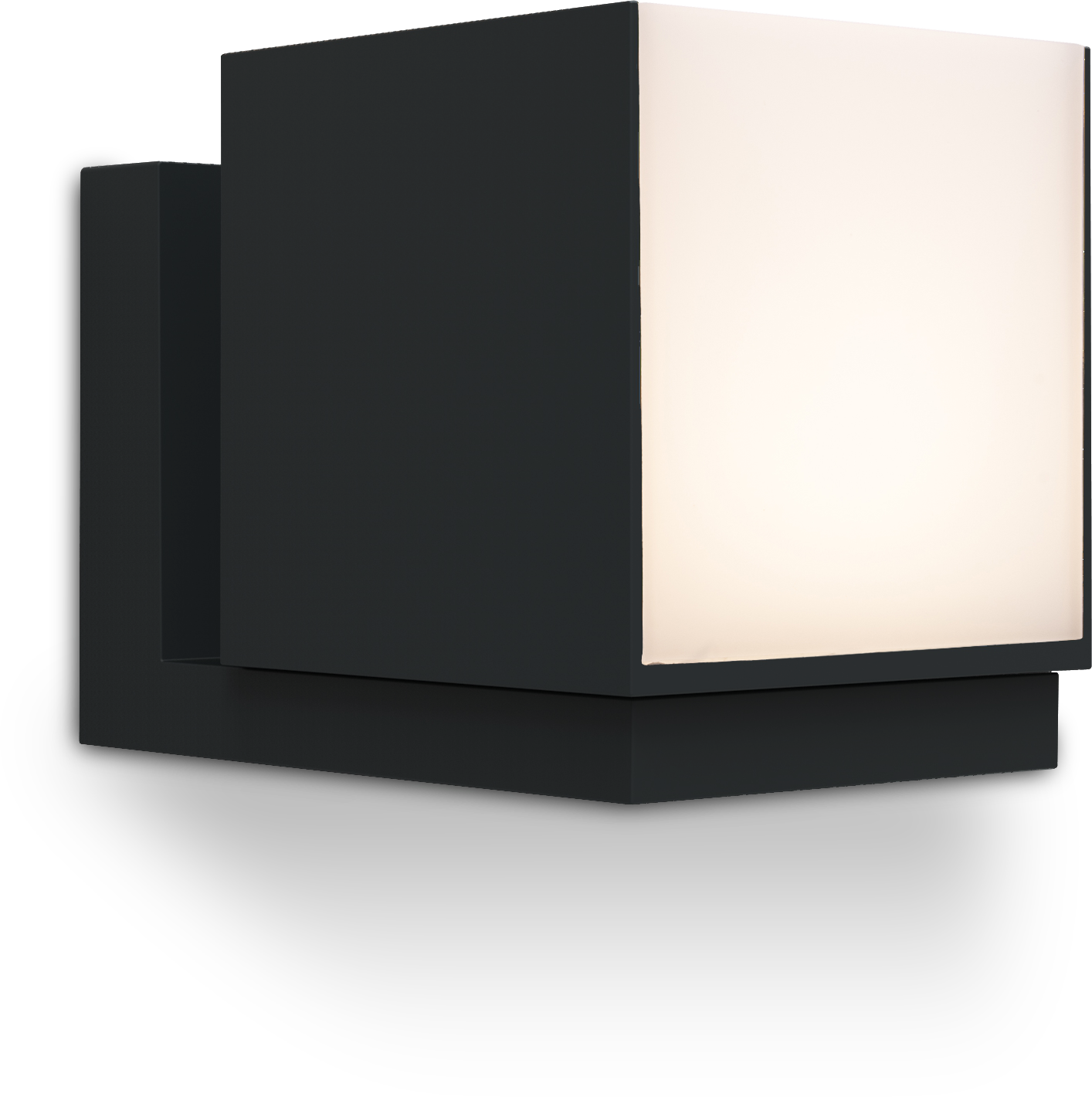  LED-Außenwandleuchte Cuba - 3000K Warmweiß, Mattschwarz