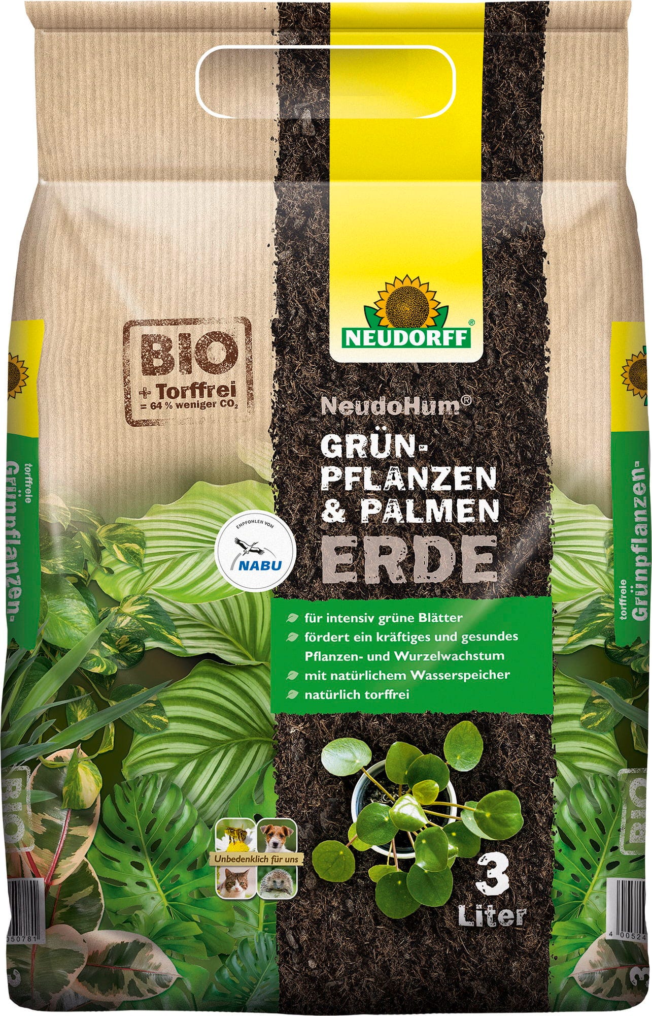  Grünpflanzen- & PalmenErde, 3 L
