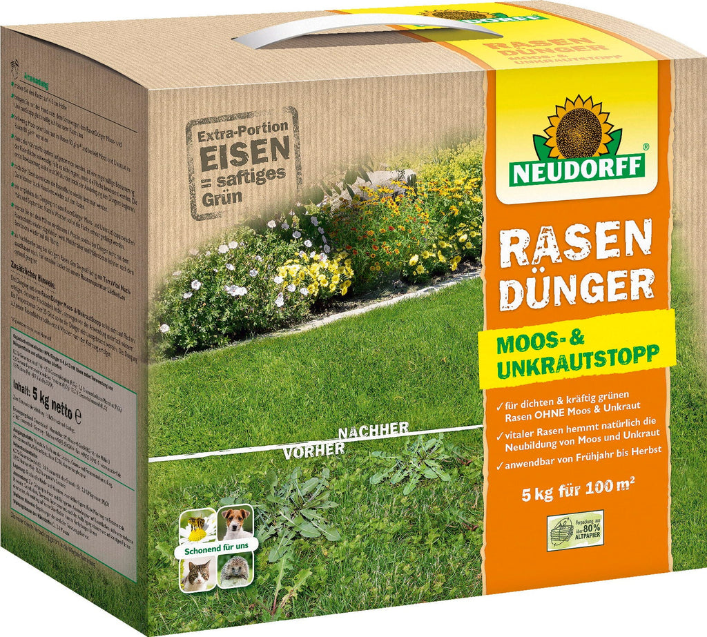  Rasendünger Moos- & UnkrautStopp, 5 Kg