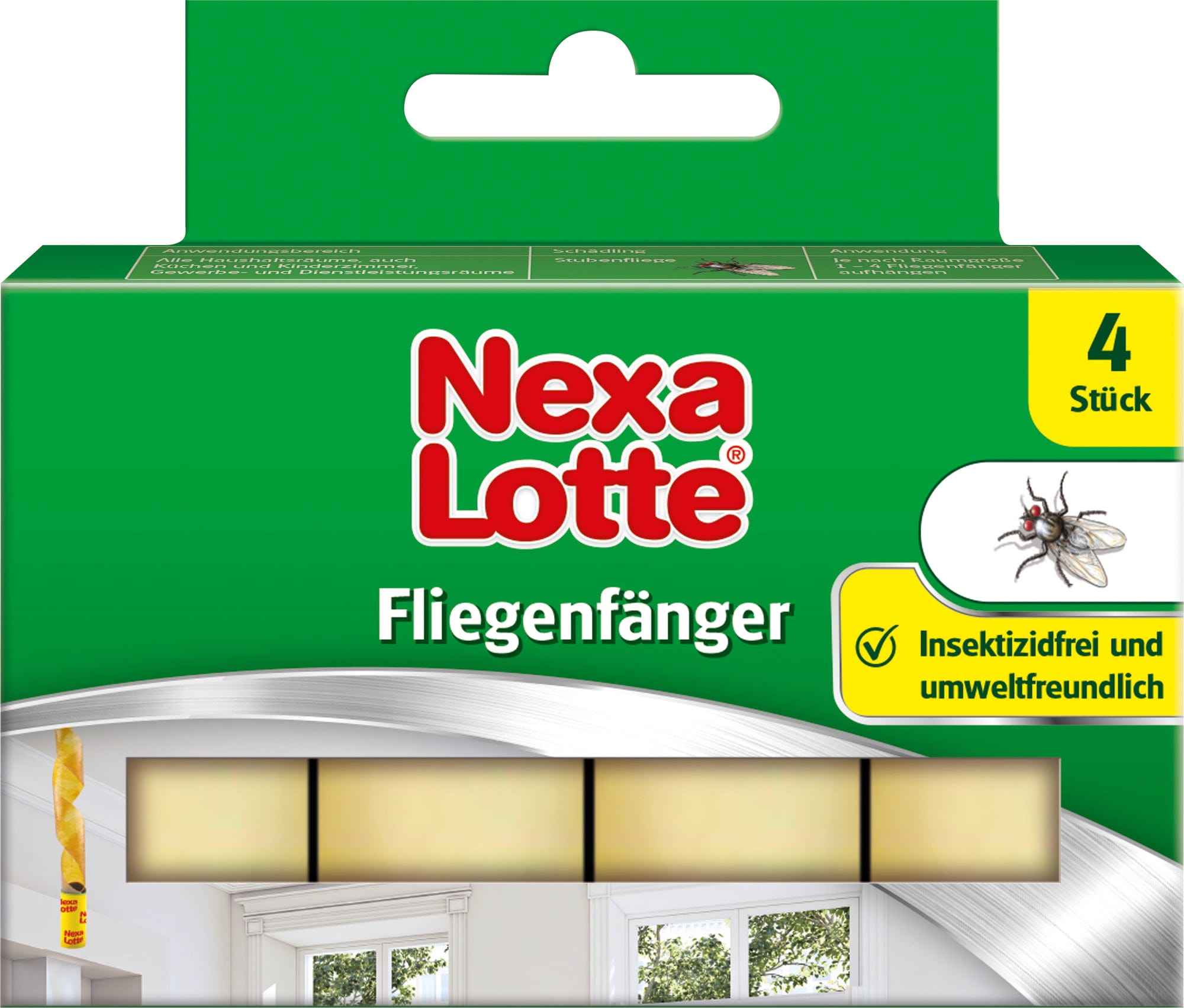  Fliegenfänger, 4 Stück