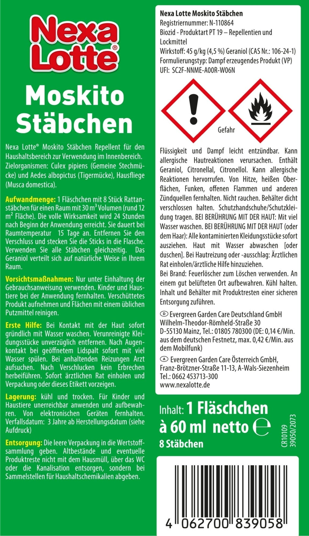  Moskito Stäbchen