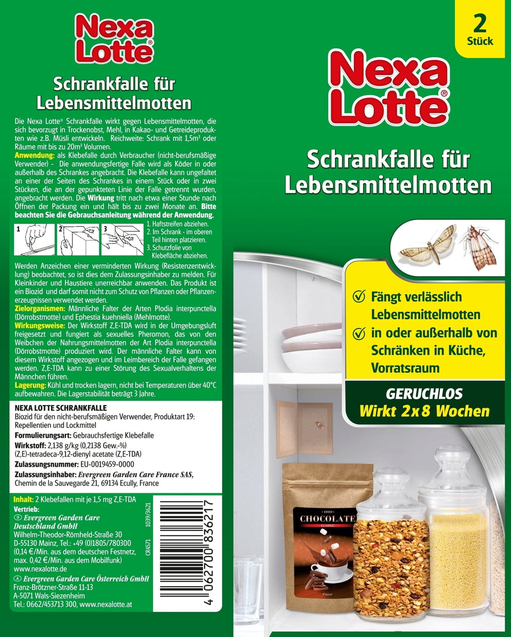  Schrankfalle Für Lebensmittelmotten, 2 Stück