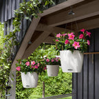 LECHUZA Blumenampel NIDO Cottage 28, Granit
