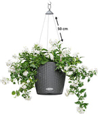 LECHUZA Blumenampel NIDO Cottage 28, Granit