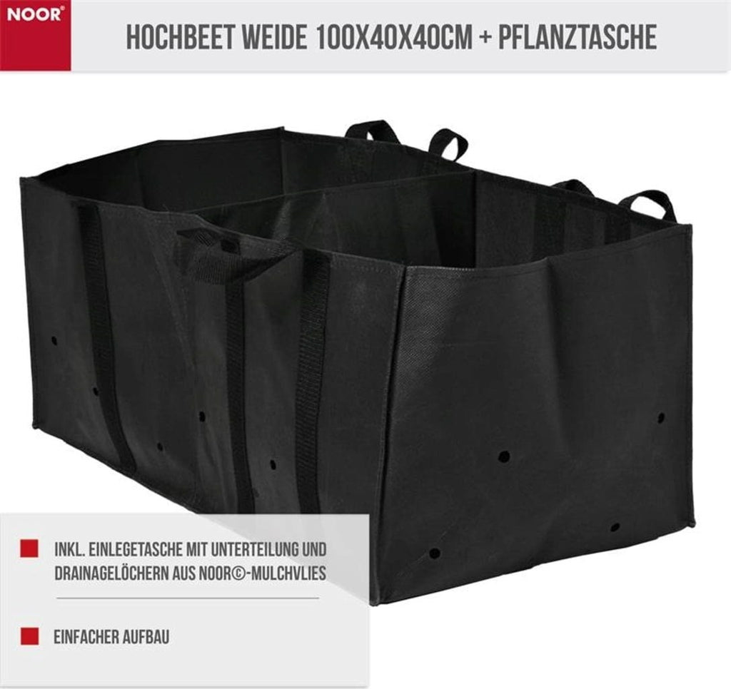  Hochbeet Weide Inkl. Pflanztasche