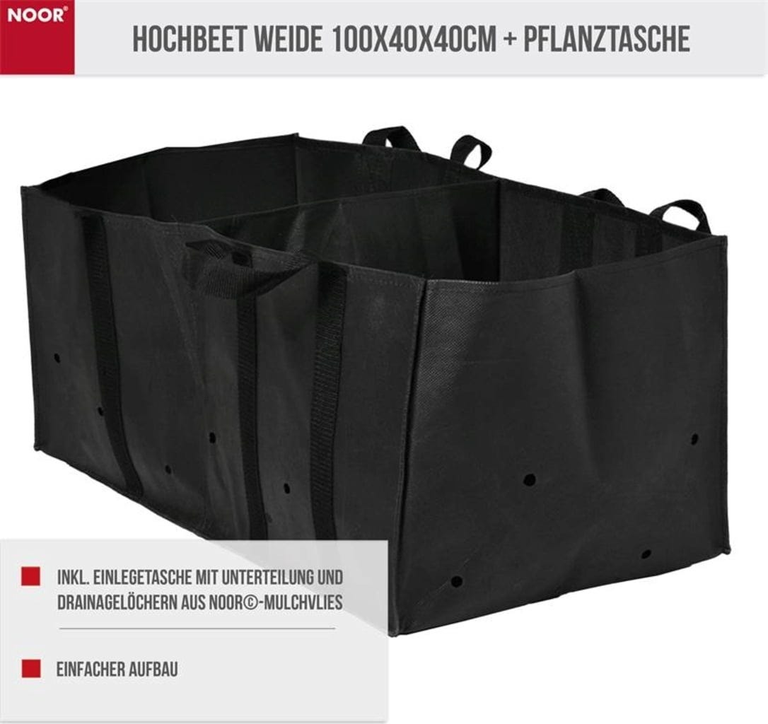  Hochbeet Weide Inkl. Pflanztasche