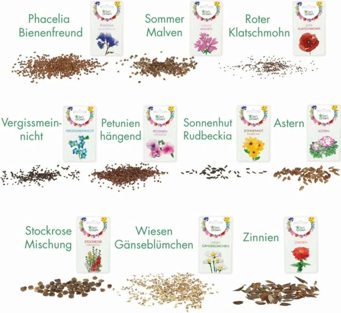  Blumen Beet 10er Set