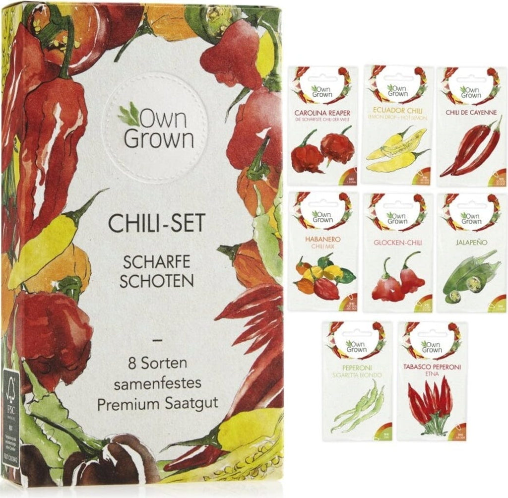  Chili-Samen 8er Saatgut-Set