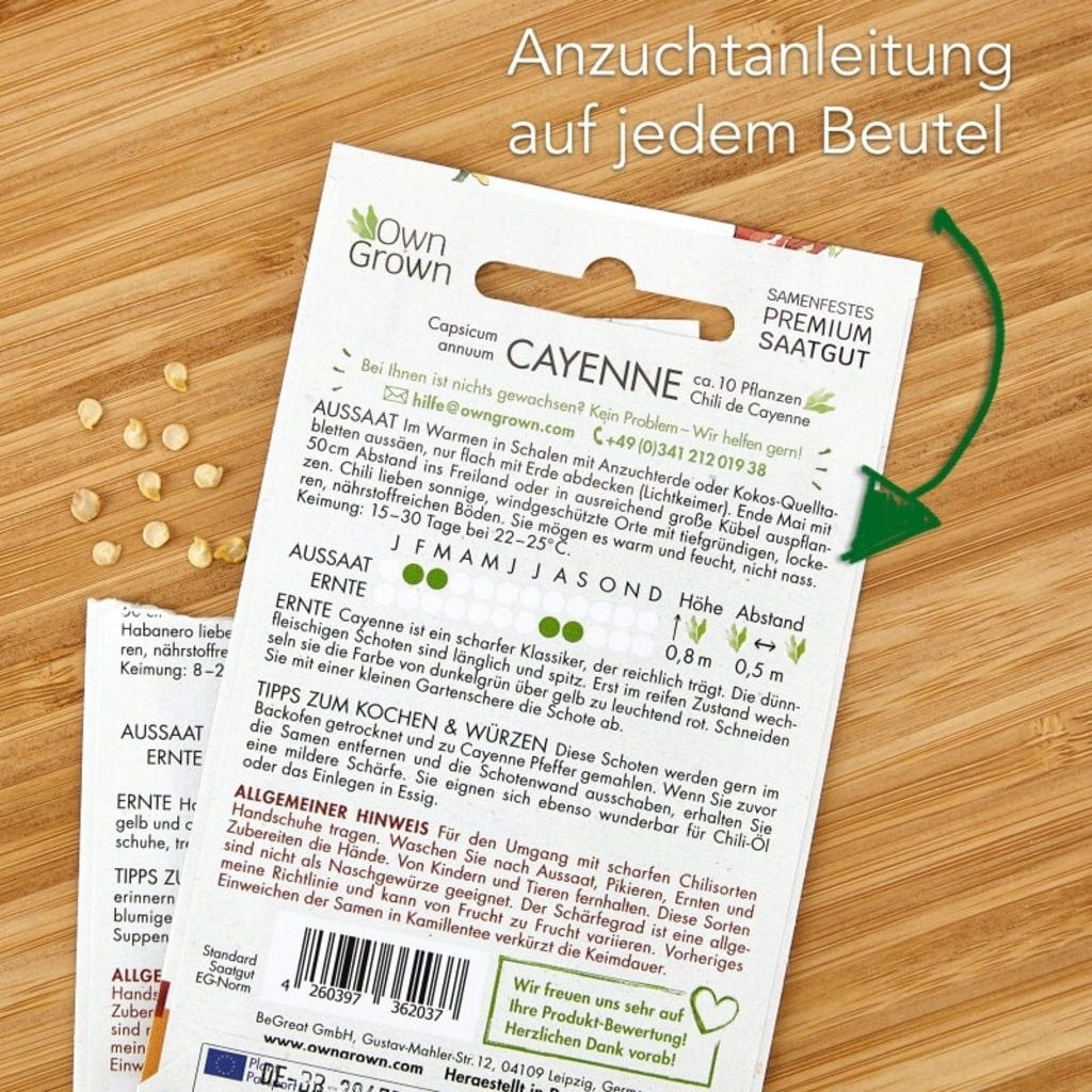  Chili-Samen 8er Saatgut-Set