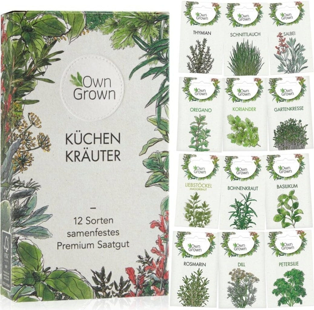  Küchen-Kräuter 12er Saatgut-Set