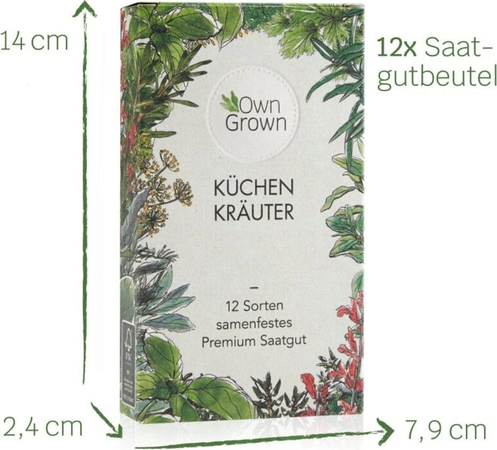  Küchen-Kräuter 12er Saatgut-Set