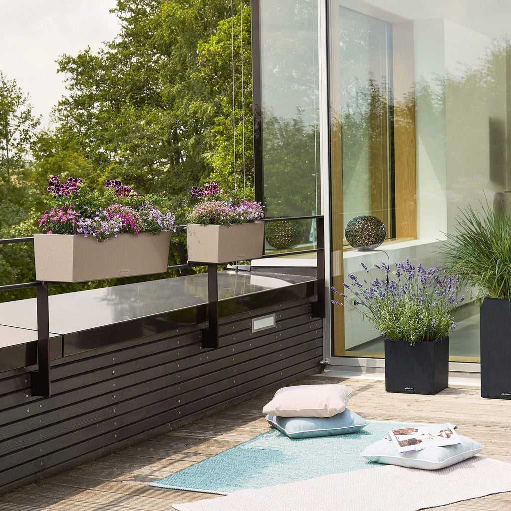 LECHUZA Pflanzgefäß BALCONERA Stone 80, Quarzweiß