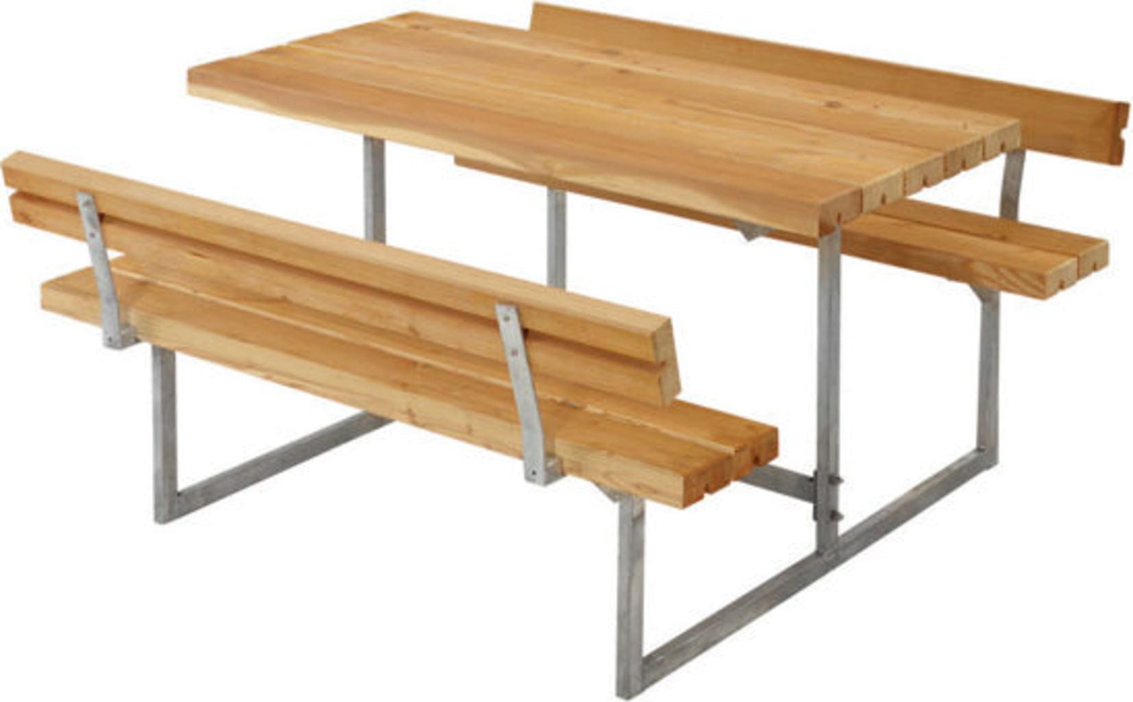 Plus Basic Kinder Kombimöbel + 2 Lehnen, Lärche Geölt