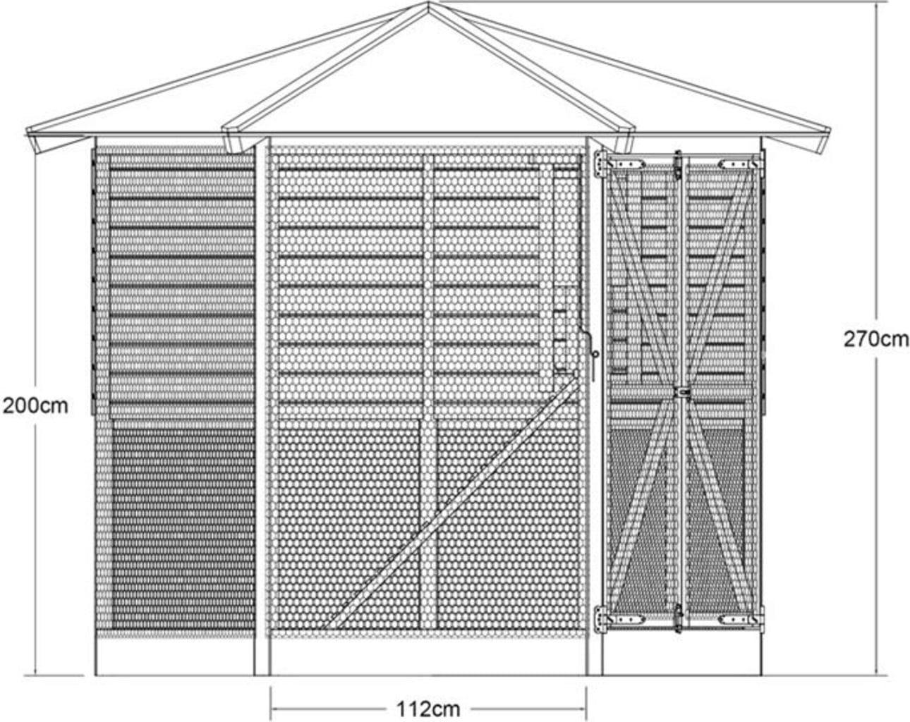 Plus Hühnerhaus Pavillion 6-eckig