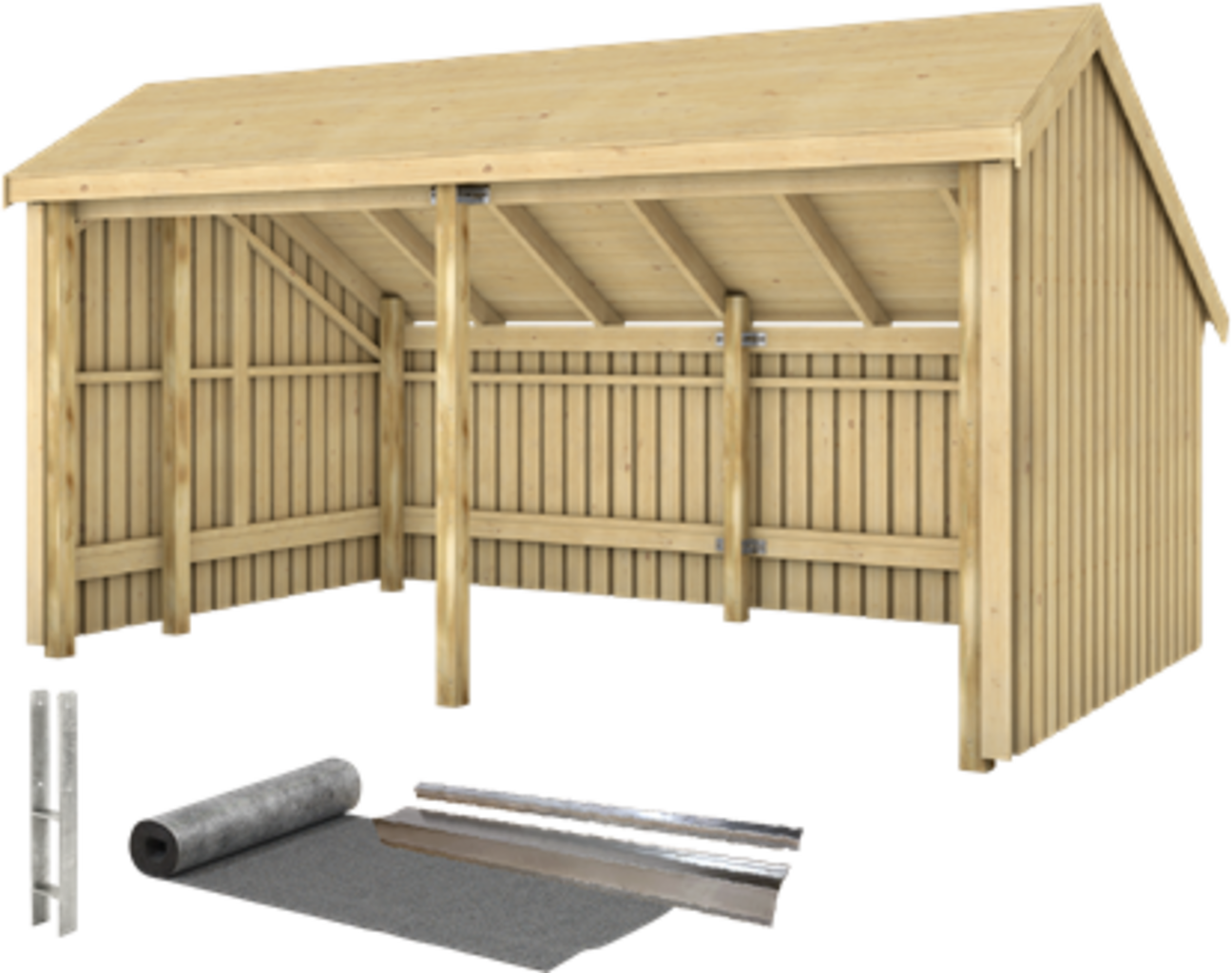 Plus Multi Gartenhaus 2 Module Inkl. Zubehör