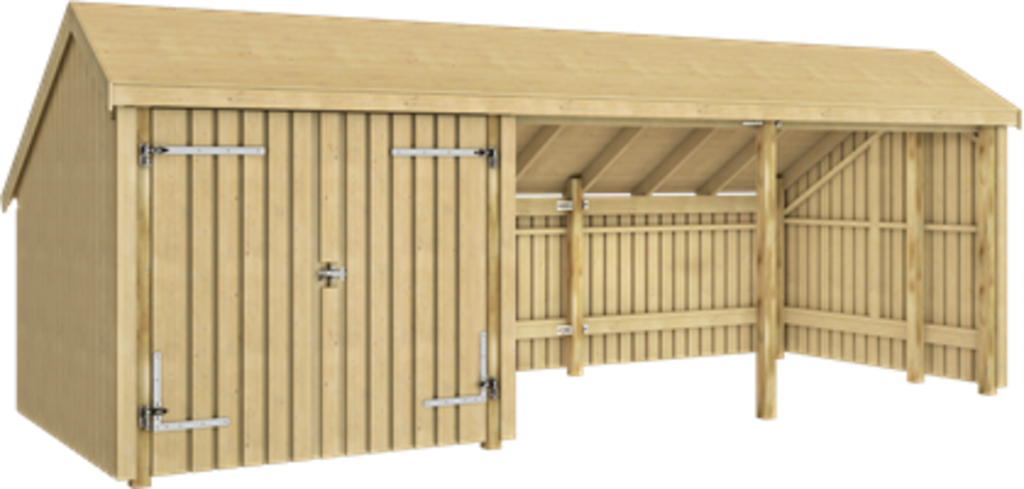 Plus Multi Gartenhaus 3 Module Mit Doppeltür