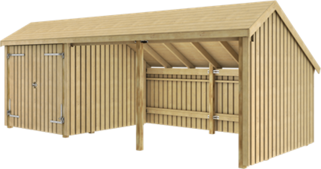 Plus Multi Gartenhaus 3 Module Mit Doppeltür