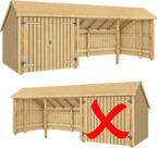 Plus Multi Gartenhaus 3 Module Mit Doppeltür