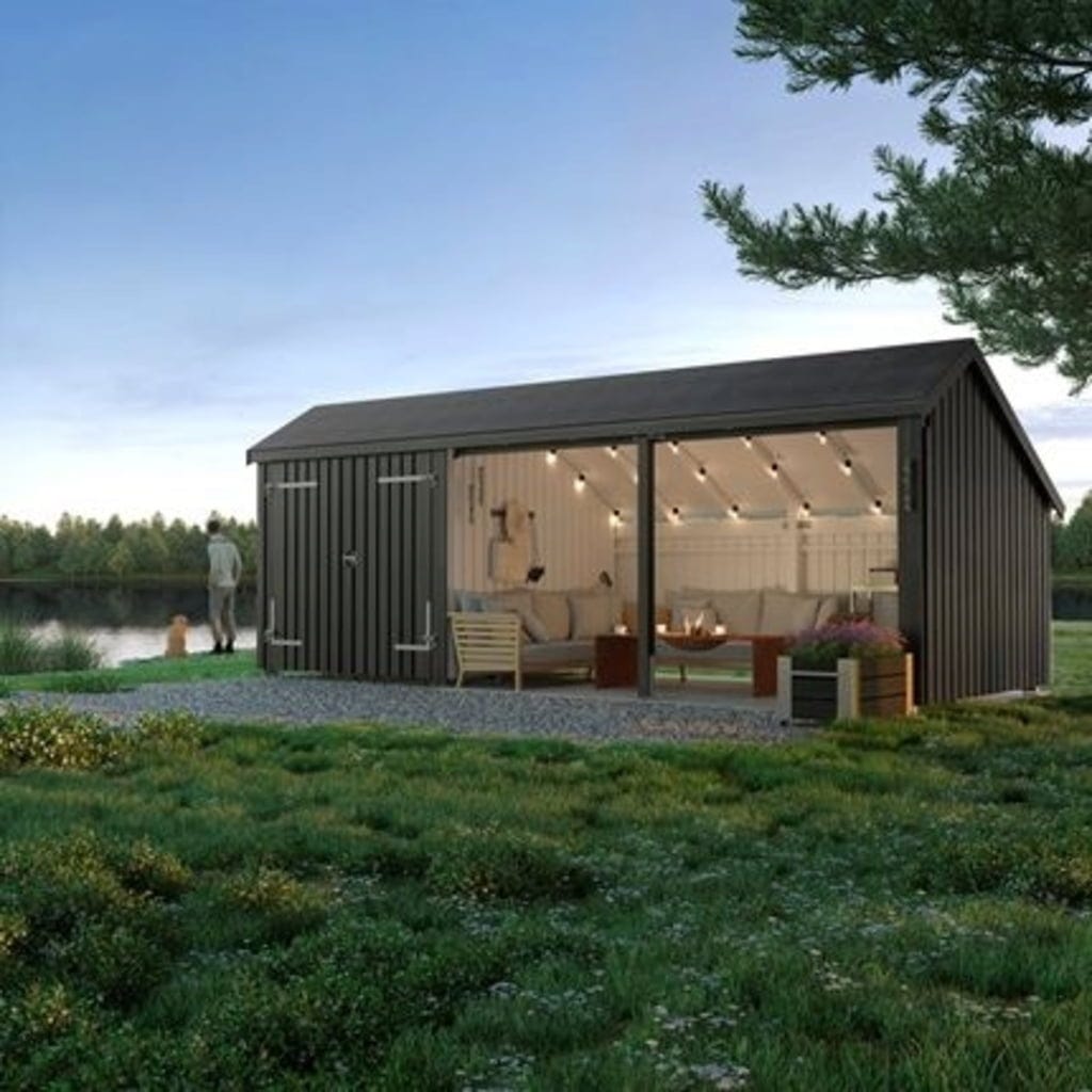 Plus Multi Gartenhaus 3 Module Mit Doppeltür
