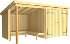 Plus Nordic Grillhütte/Gartenhaus - 9,5 M² - Typ 1A