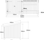 Plus Nordic Grillhütte/Gartenhaus - 9,5 M² - Typ 1A