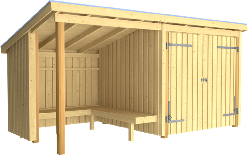 Plus Nordic Grillhütte/Gartenhaus - 9,5 M² - Typ 1B
