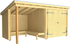 Plus Nordic Grillhütte/Gartenhaus - 9,5 M² - Typ 1B