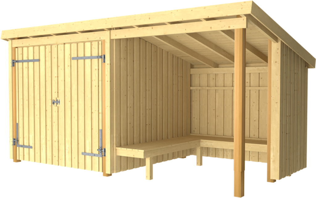 Plus Nordic Grillhütte/Gartenhaus - 9,5 M² - Typ 1C