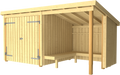 Plus Nordic Grillhütte/Gartenhaus - 9,5 M² - Typ 1C