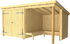 Plus Nordic Grillhütte/Gartenhaus - 9,5 M² - Typ 1C