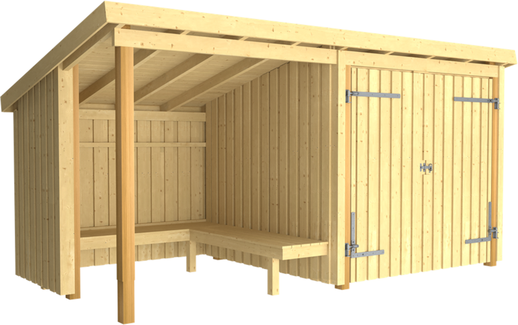 Plus Nordic Grillhütte/Gartenhaus - 9,5 M² - Typ 1C