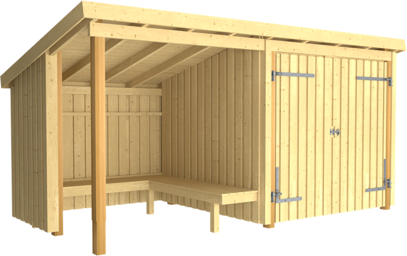 Plus Nordic Grillhütte/Gartenhaus - 9,5 M² - Typ 1C