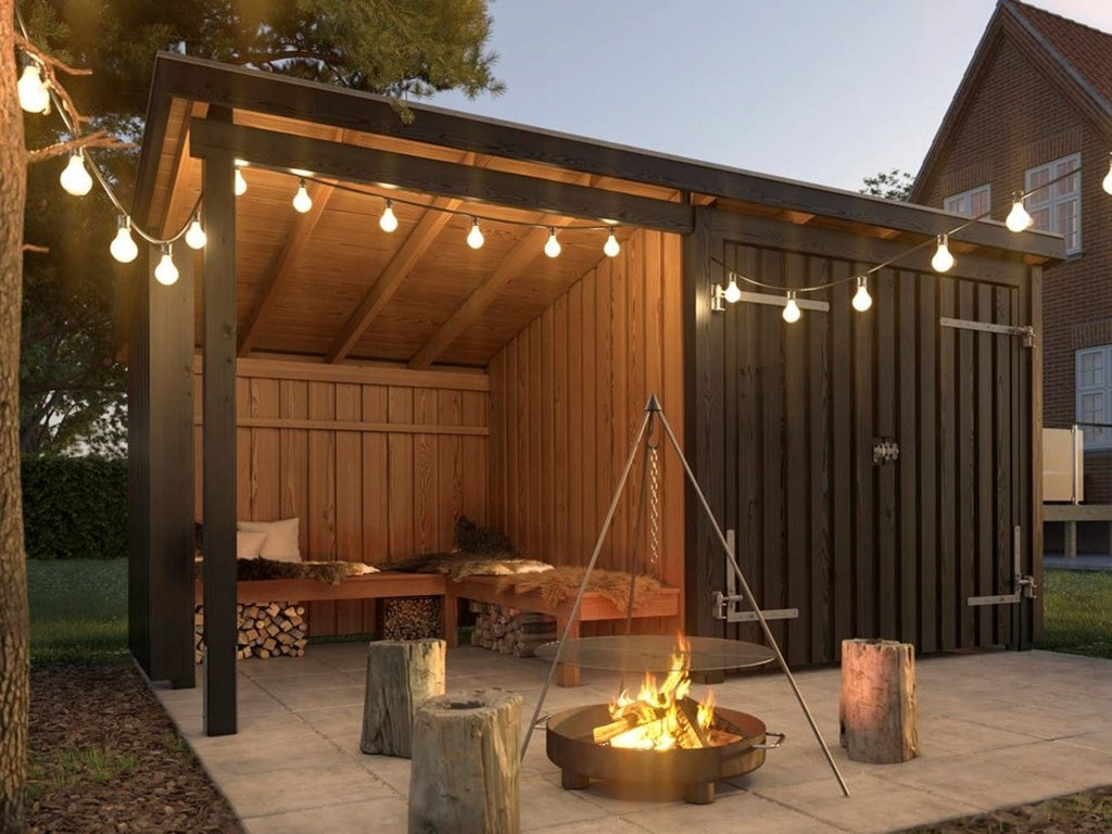 Plus Nordic Grillhütte/Gartenhaus - 9,5 M² - Typ 1C