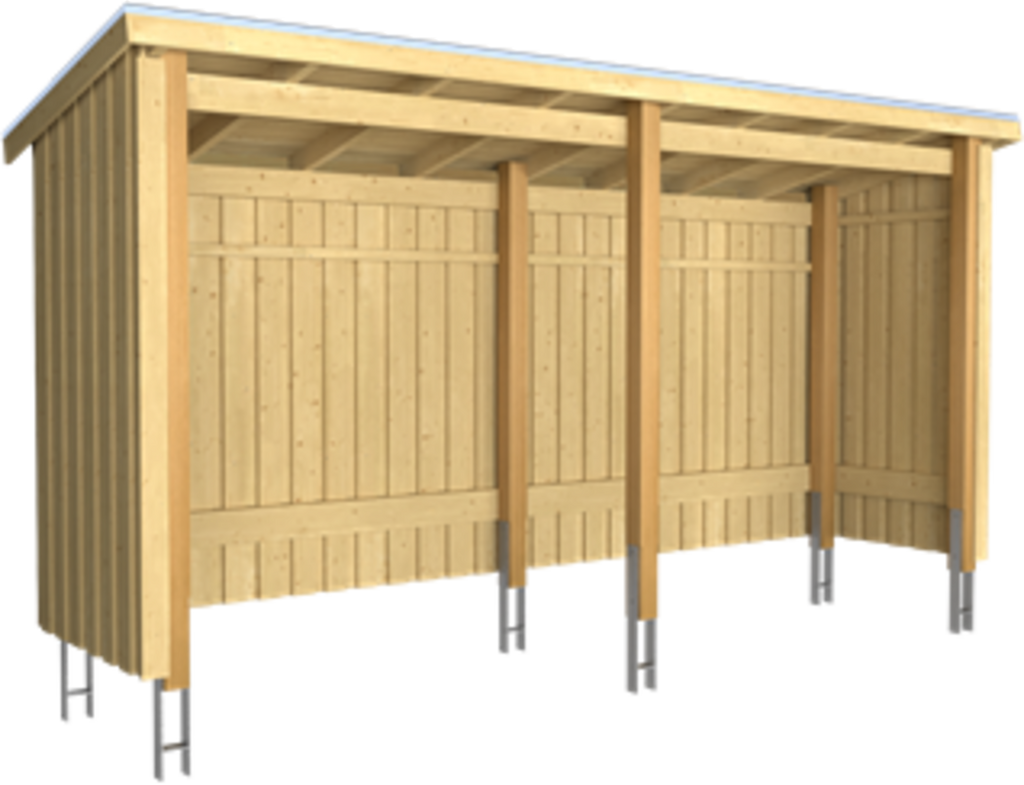 Plus Nordic Multi Gartenhaus 2 Module Inkl. Zubehör 4,7 M²