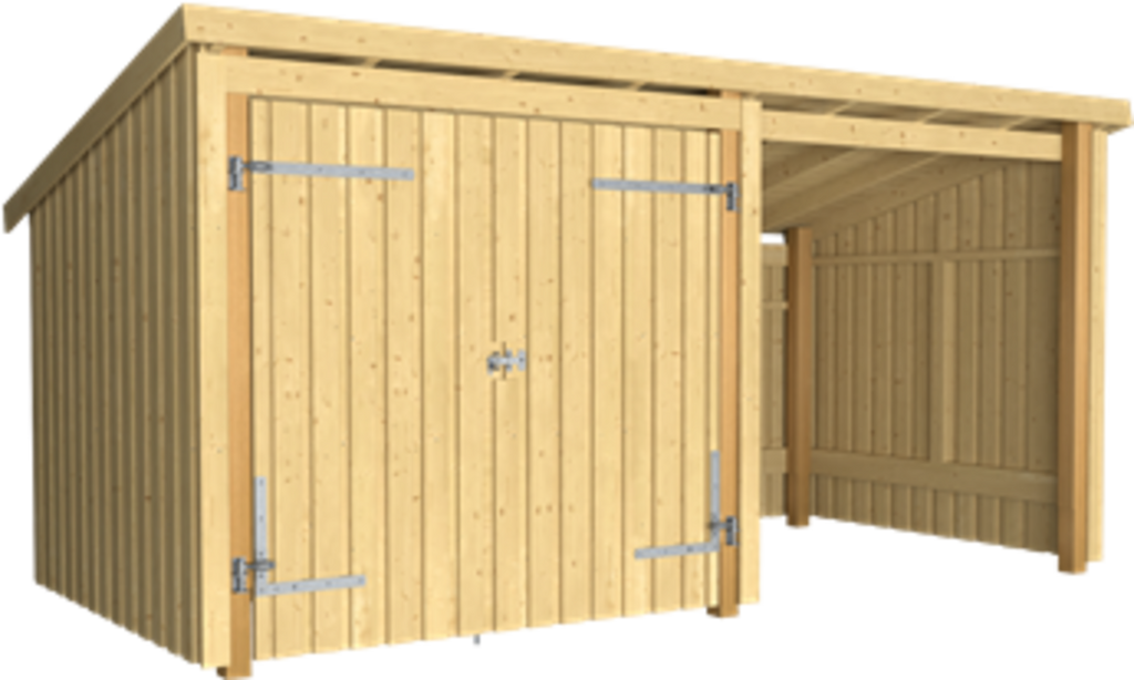 Plus Nordic Multi Gartenhaus 2 Module Mit Doppeltür 9,5 M²