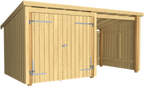 Plus Nordic Multi Gartenhaus 2 Module Mit Doppeltür 9,5 M²