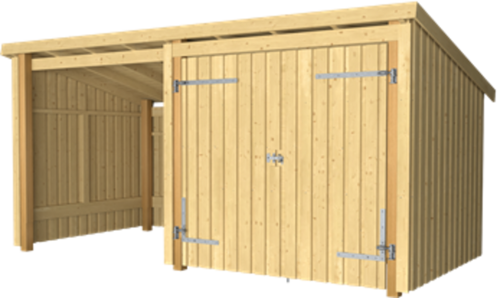 Plus Nordic Multi Gartenhaus 2 Module Mit Doppeltür 9,5 M²