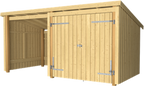 Plus Nordic Multi Gartenhaus 2 Module Mit Doppeltür 9,5 M²